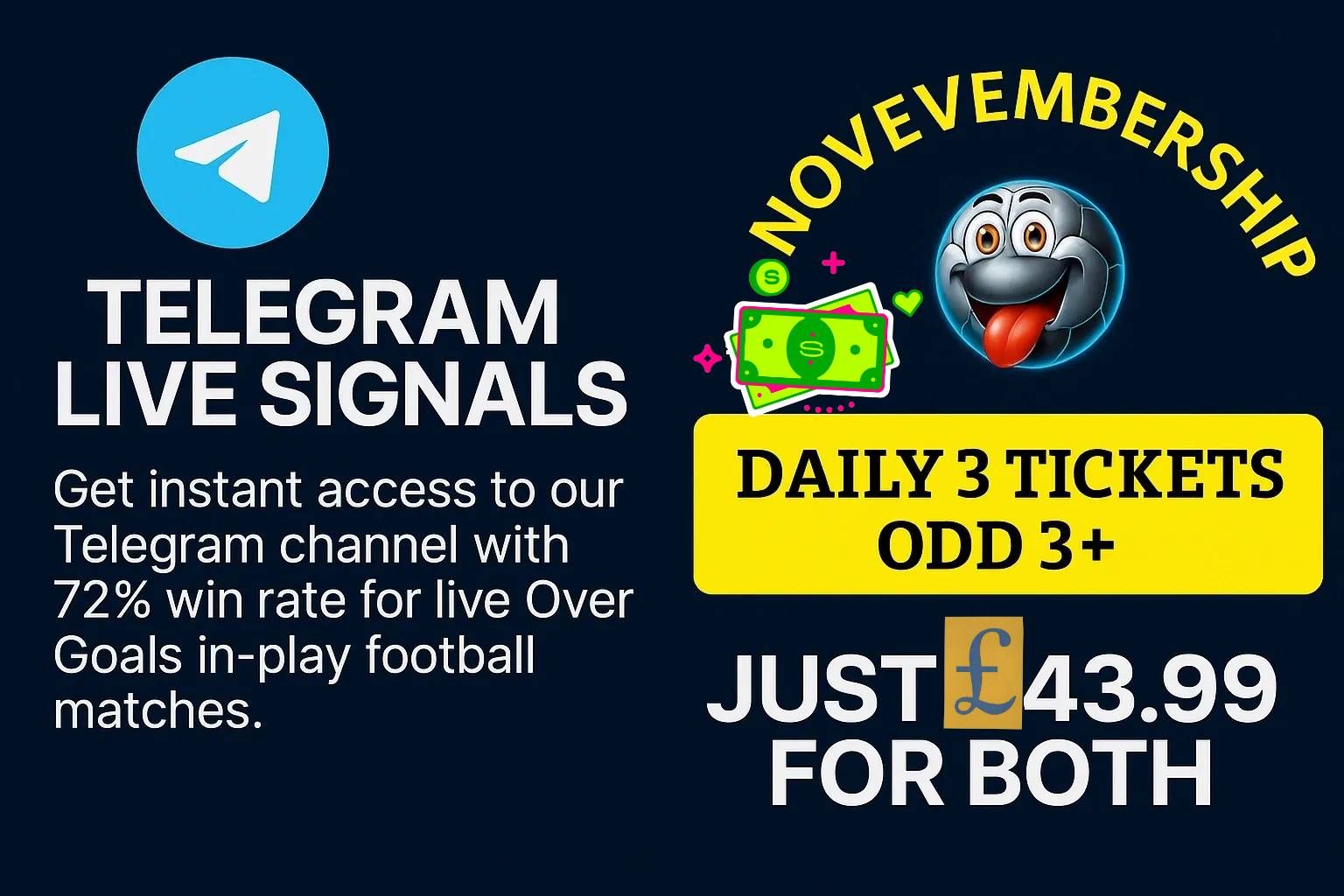 GET 2 IN 1 - Telegram + Membership - Just November