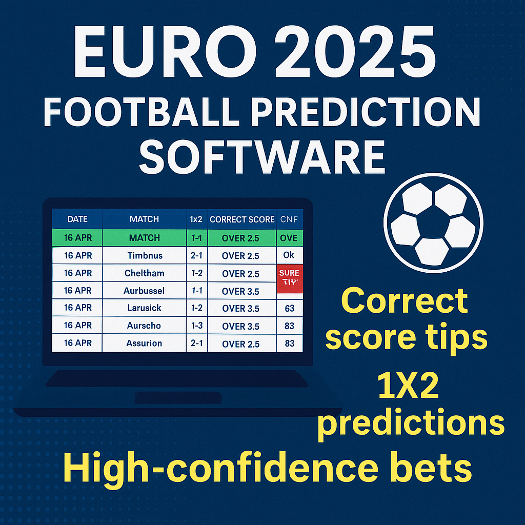 EURO 2025 Football Prediction Software – Predict Smarter, Win Bigger