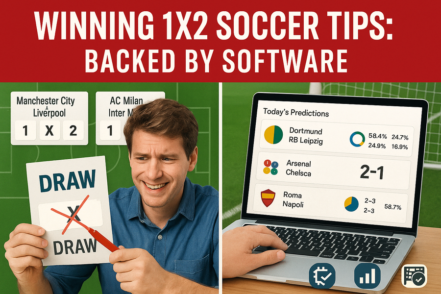 Winning 1X2 Soccer Tips with Prediction Software Today