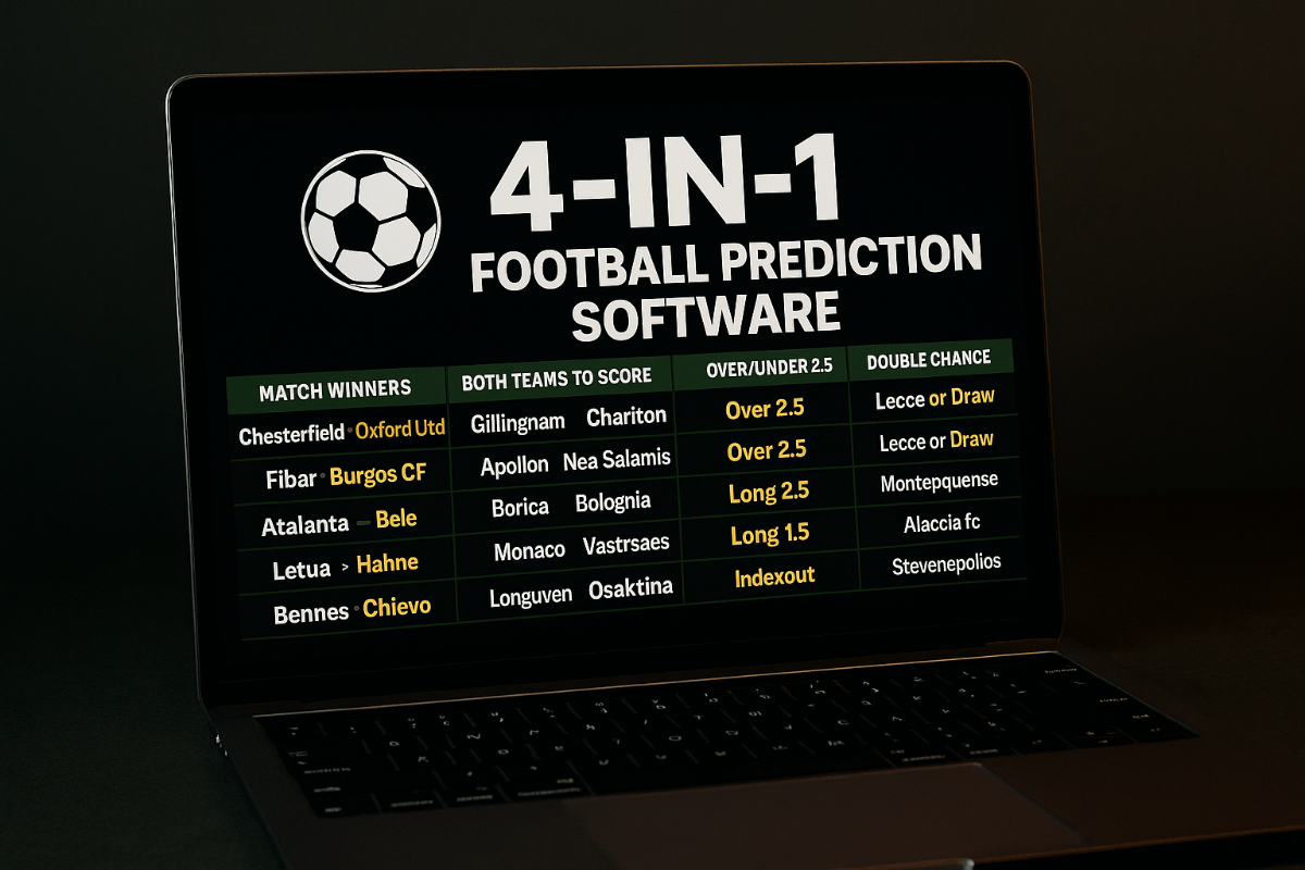New 4 in 1 Football Prediction Software