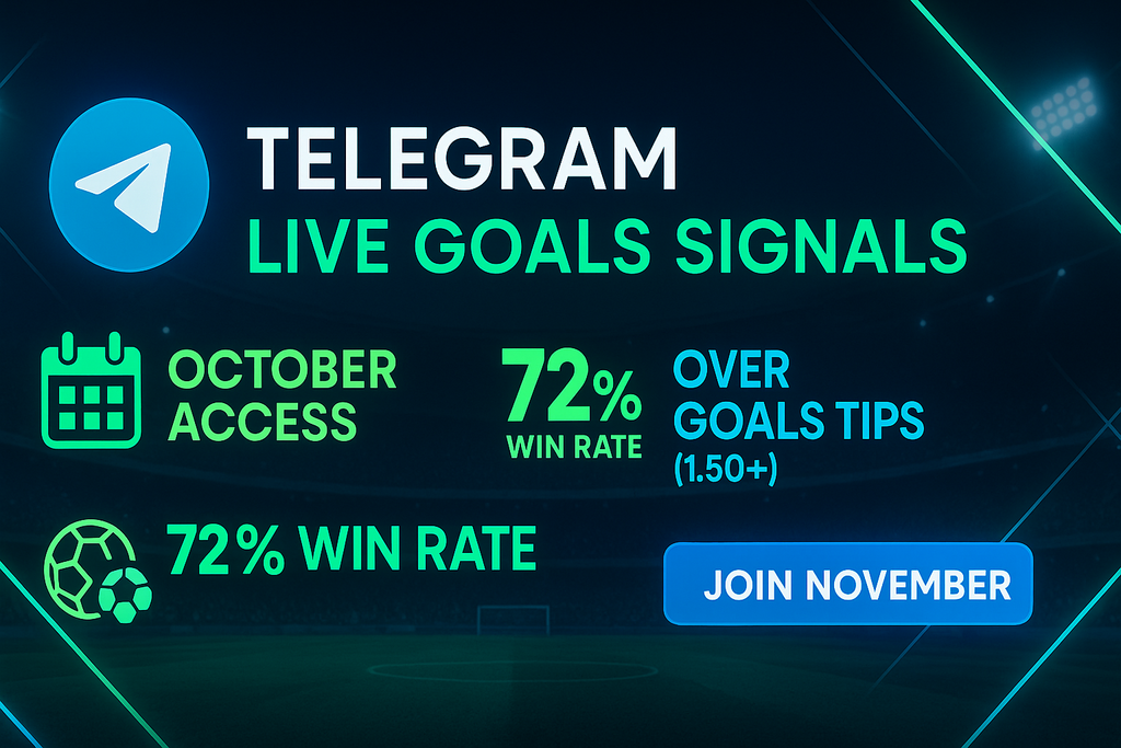 ⚽ Telegram Signals for Live Goals - November