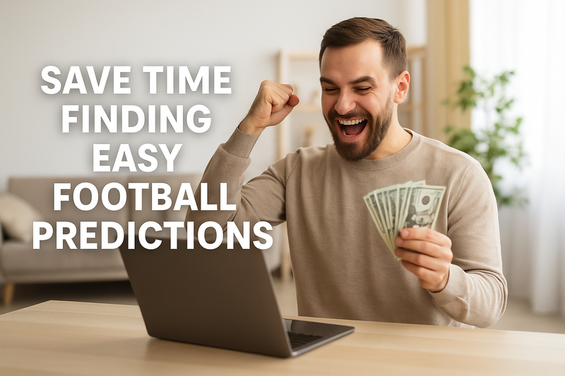 Football fan using AI-powered football prediction software