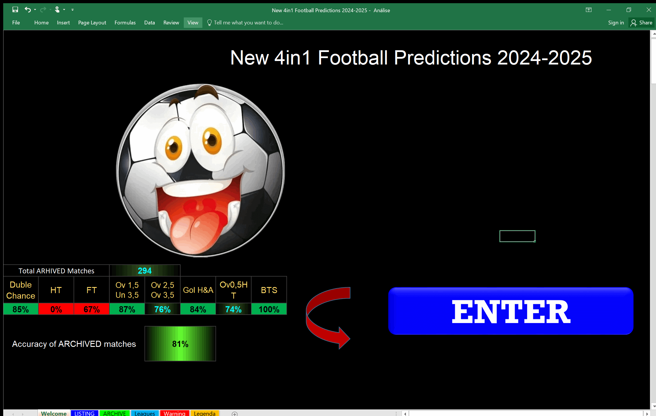 New 4 in 1 Football Prediction Software by 4Football Predictions new-4-in-1-football-prediction-software-software-dashboard-happy-ball
